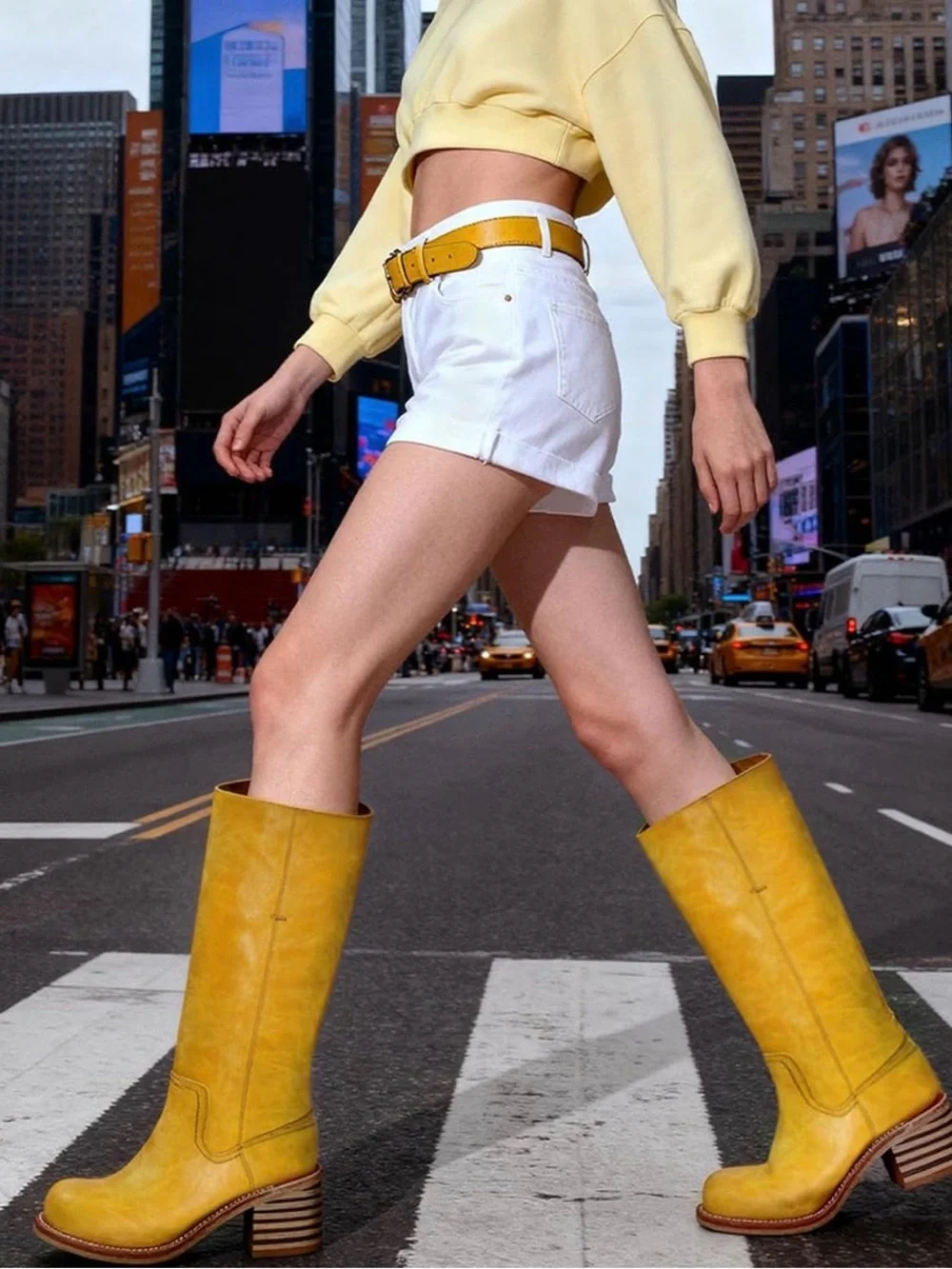 Classic Tall Women's Tan Leather Boot - Knee High - Size 9W